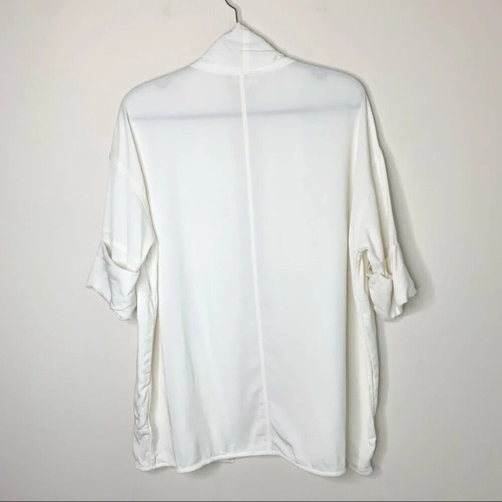 Aritzia Wilfred Lenglen Blazer Jacket Kimono Open front Off white Size XXS - Picture 13 of 14